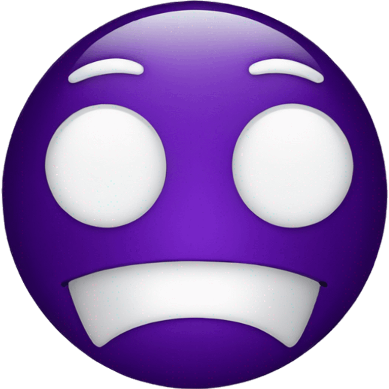 dark purple smiley face emoji