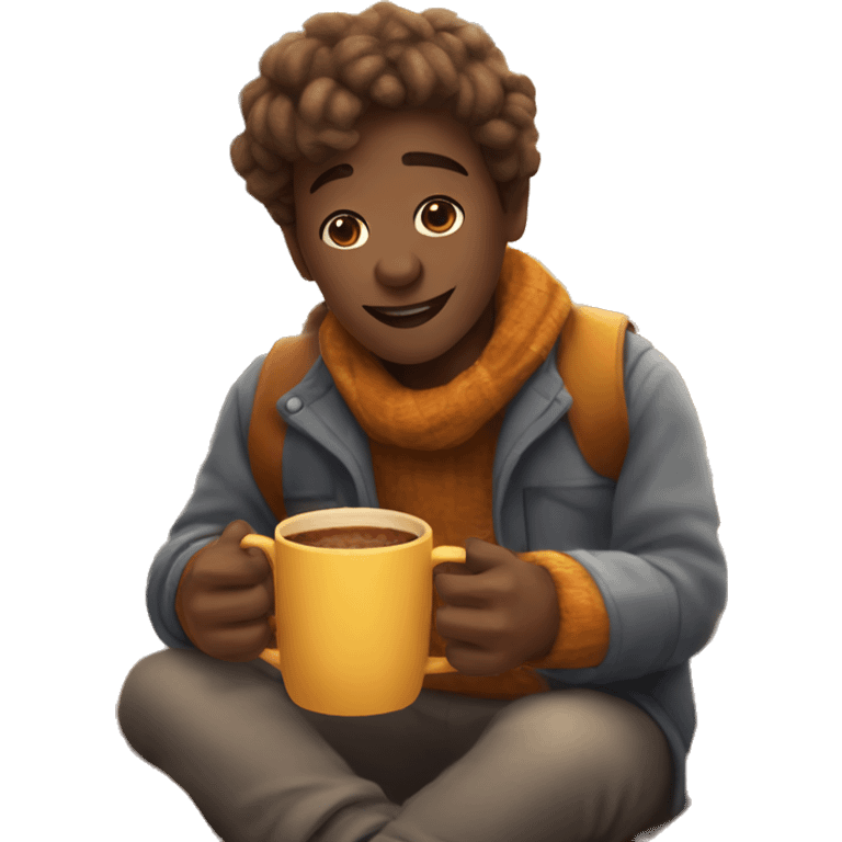 Cozy autumn day  emoji