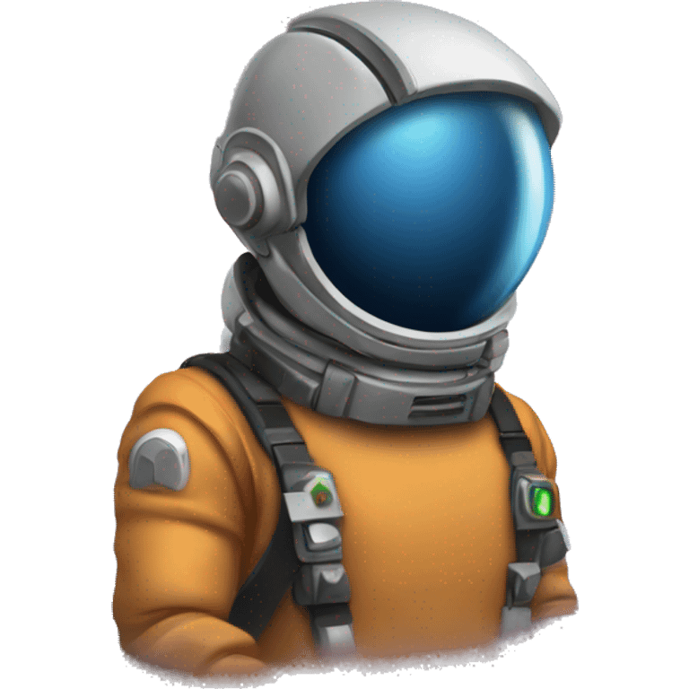 software developer coding in space emoji