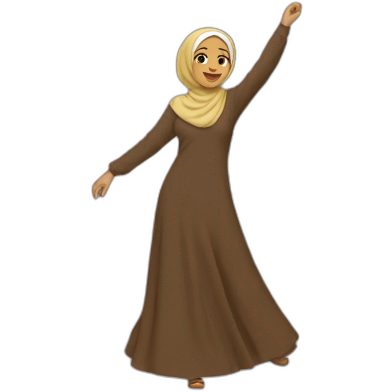 Hijabi dancing emoji