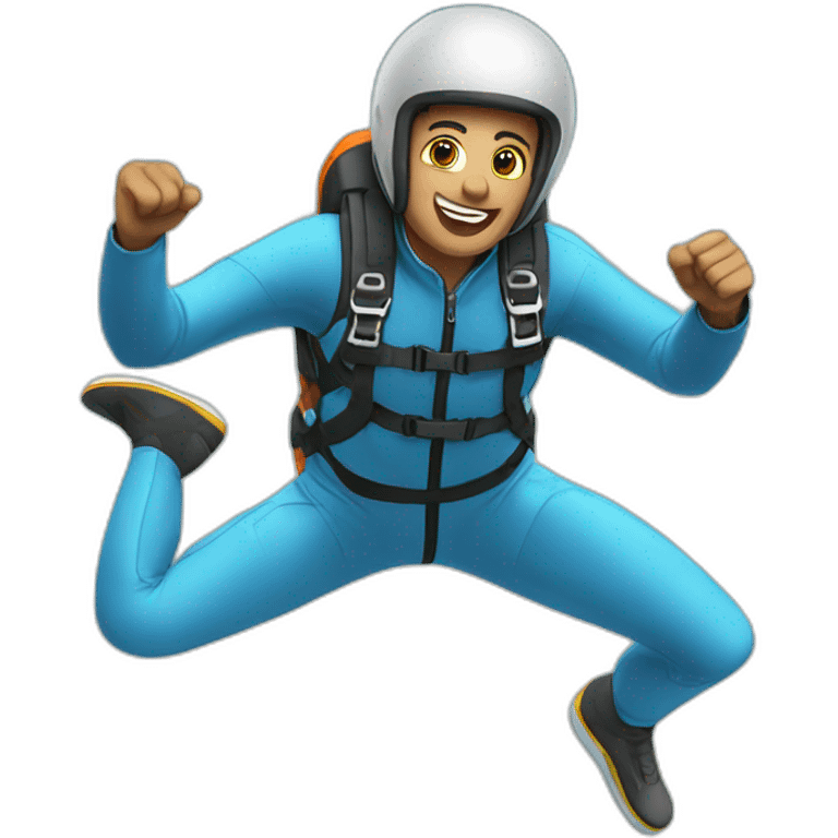 Jumping fix skydiving emoji