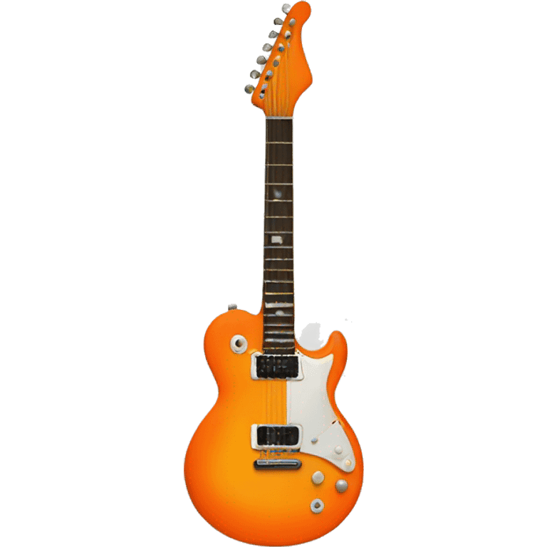 orange electric guitar emoji