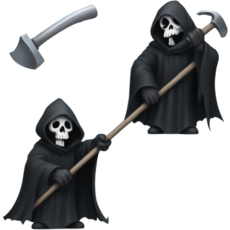 Grim reaper holding a hammer emoji