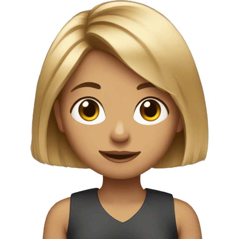 girl with yorkshire terrier emoji