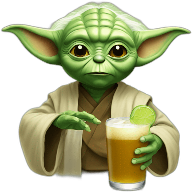 Yoda drink béer emoji