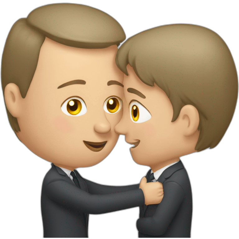 Putin kissing zelensky emoji