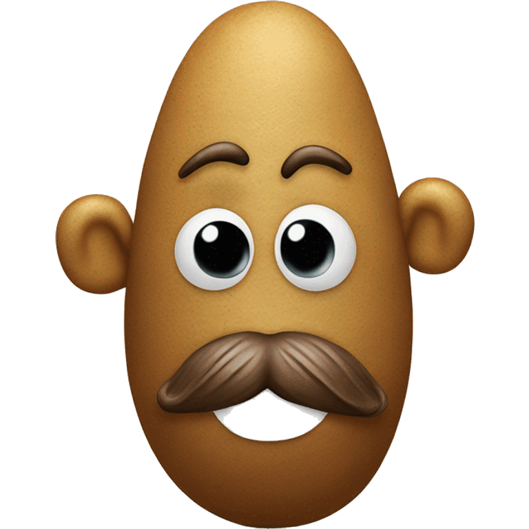 Mr potato head is staring down emoji