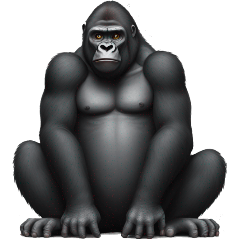 Gorilla standing on hands without legs emoji