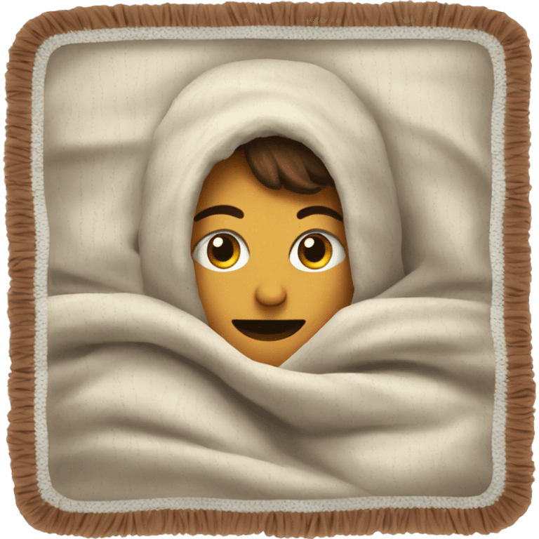 Cozy blanket emoji