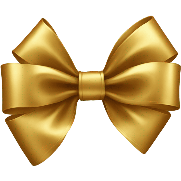 Gold bow emoji