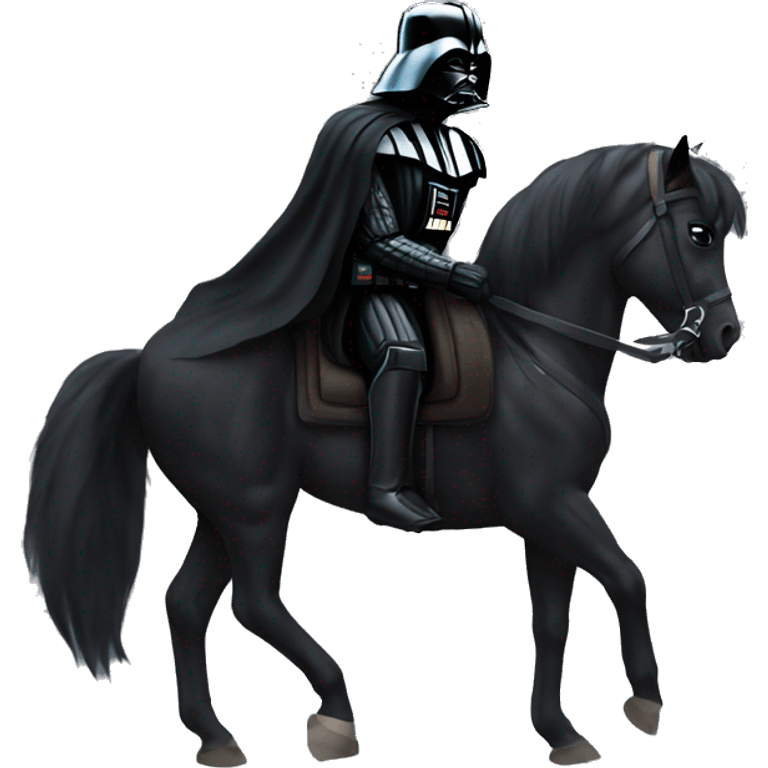 Darth Vader on a pony emoji