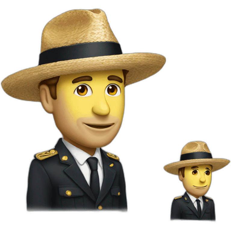 Macron avec sombrero emoji