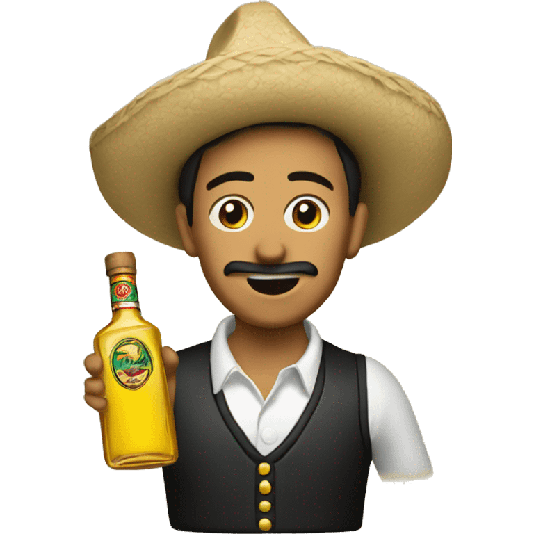 Mexican drinking tequila of the bottle emoji