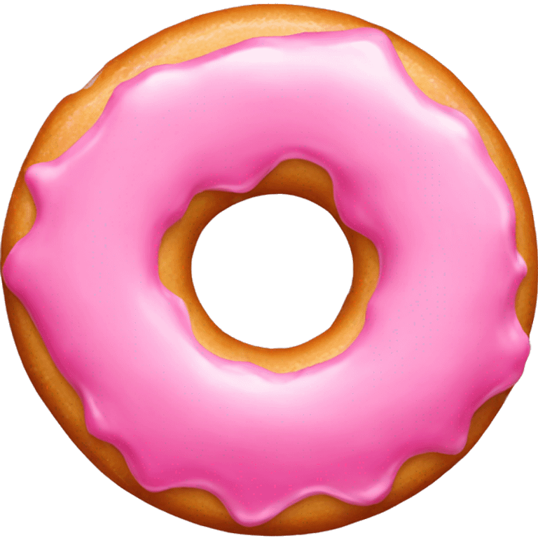 Pink donut emoji