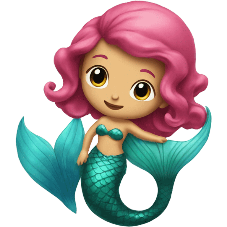 mermaid with a heart shaped fin emoji