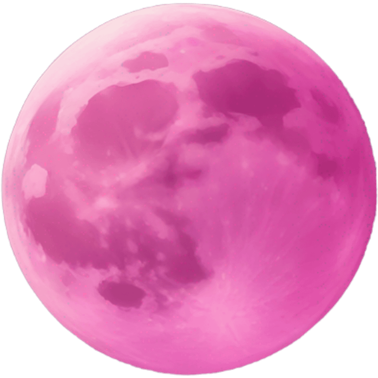 Pink moon emoji