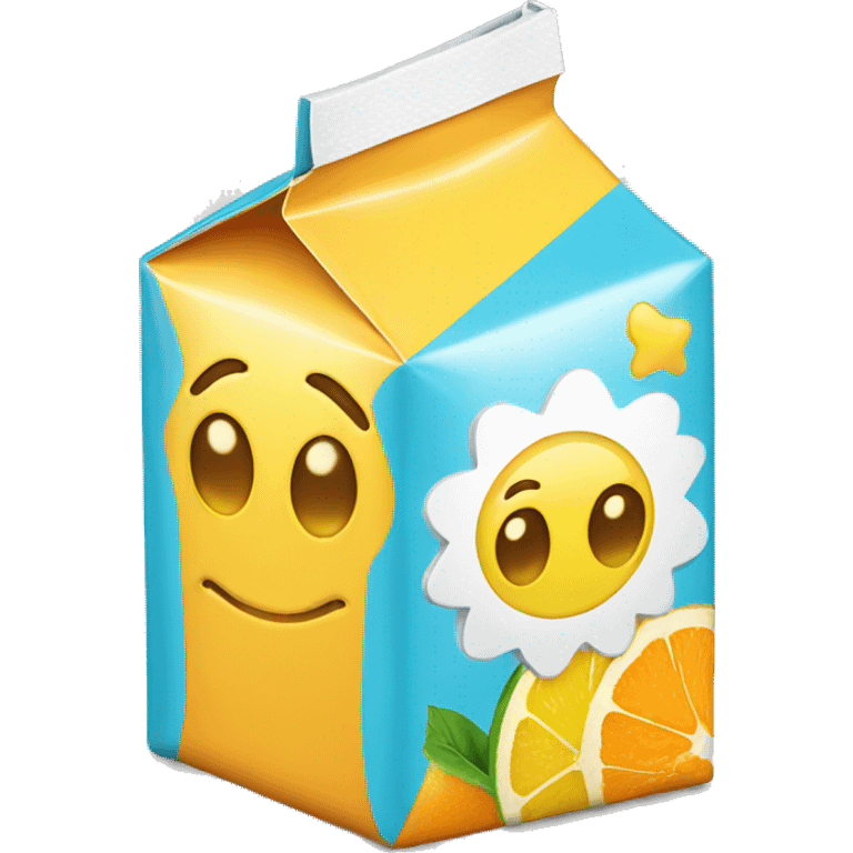 juice box with a weight as a design emoji