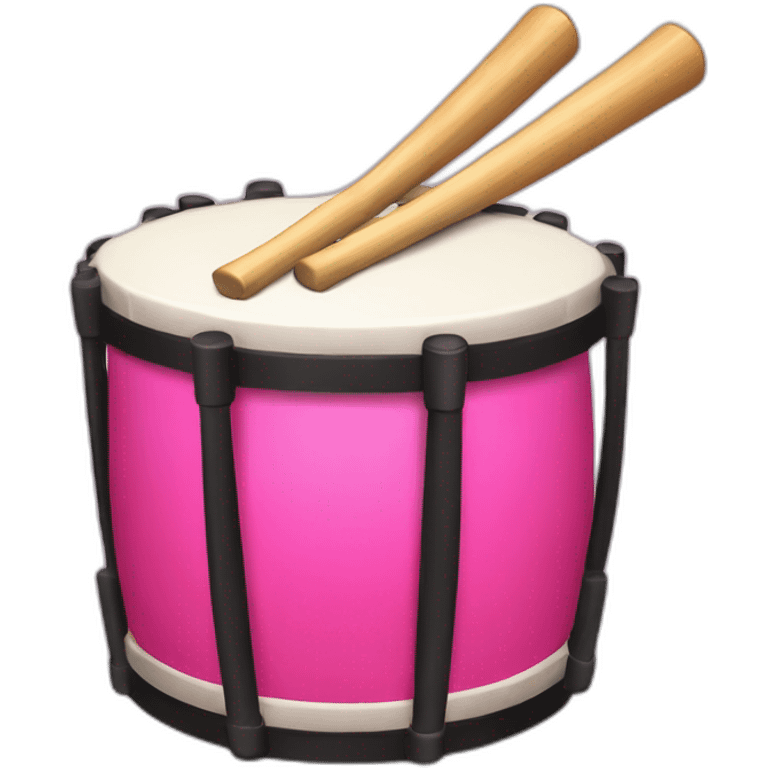 bright pink taiko drum emoji