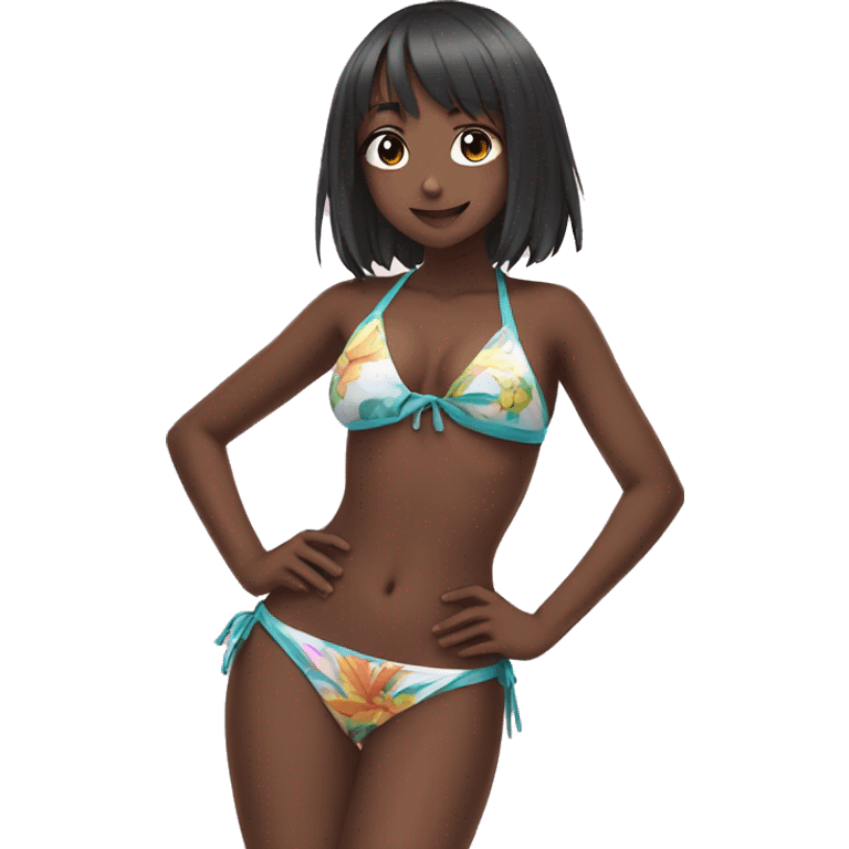 sus anime girl with a bikini emoji