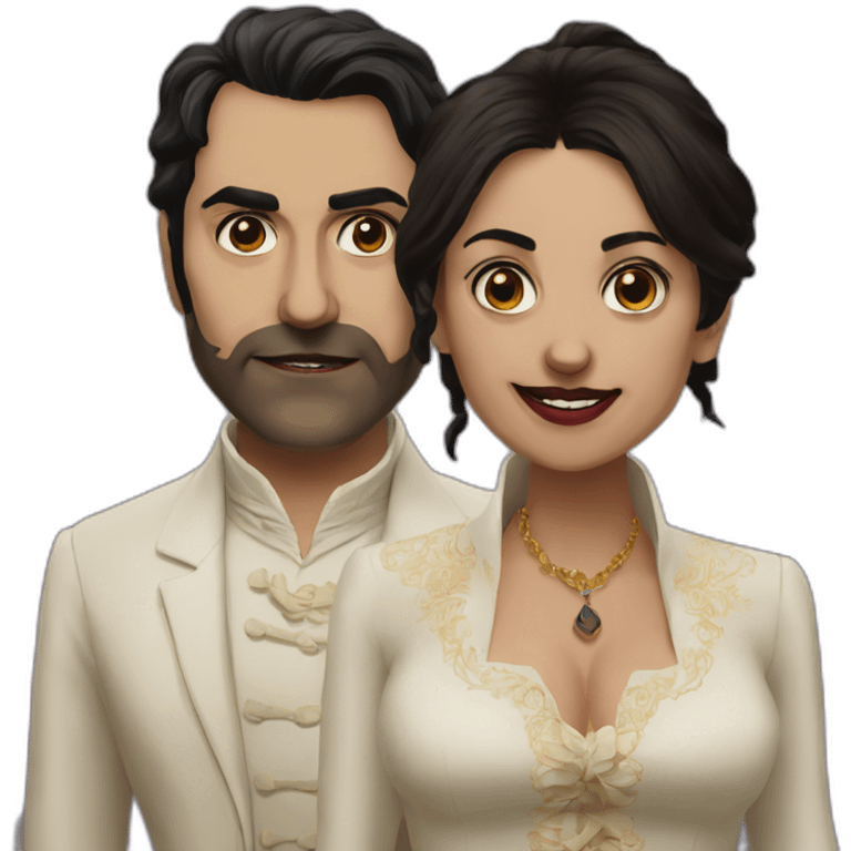 lazlo and Nadia from what we do in the shadows emoji