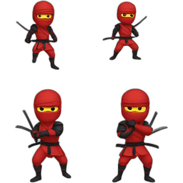 Red ninja emoji