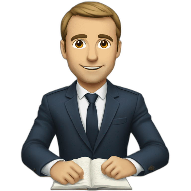 Macron a l’école emoji