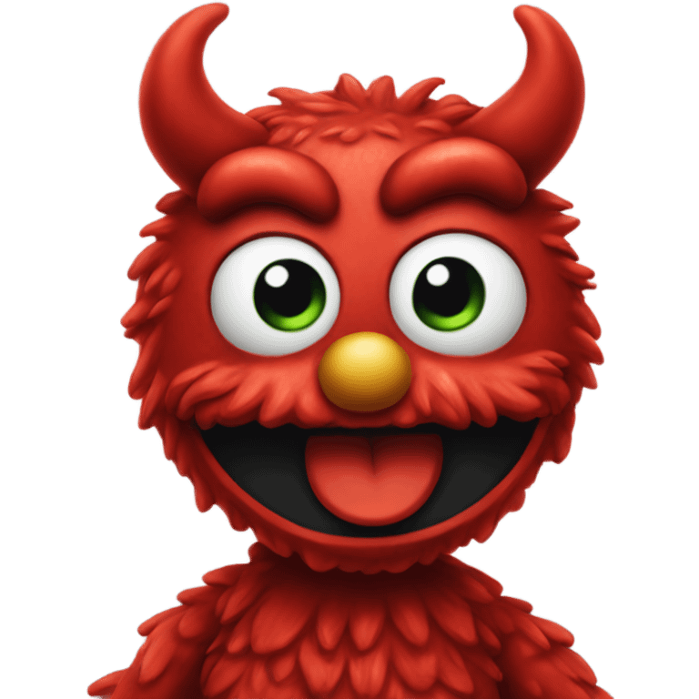 Elmo ios devil emoji emoji