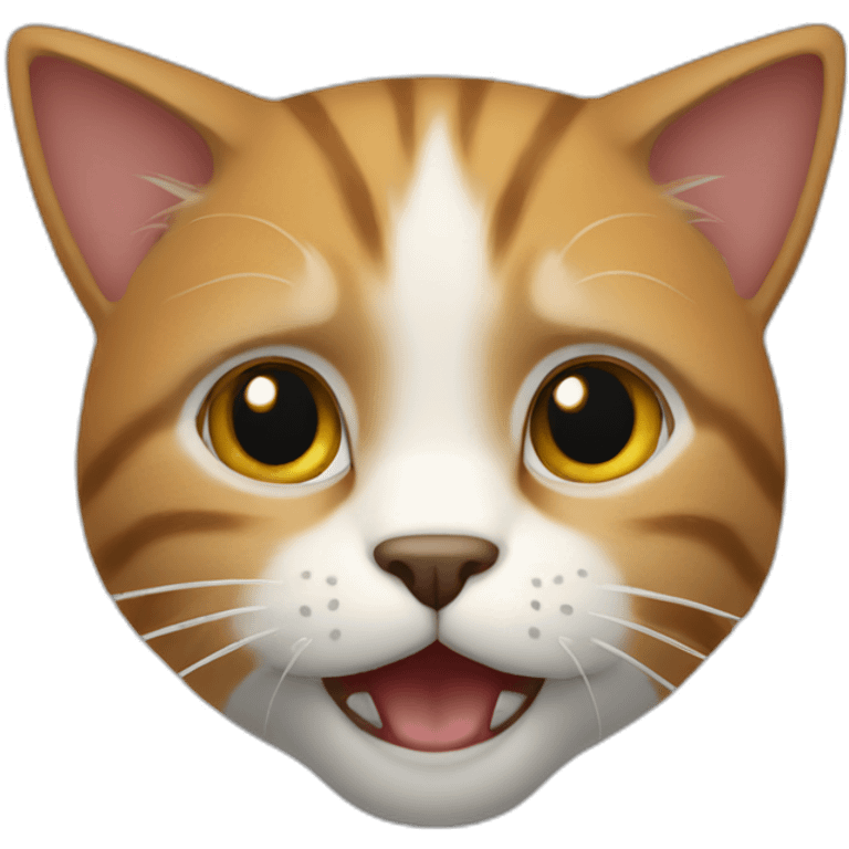 Un chat avec des griffes emoji