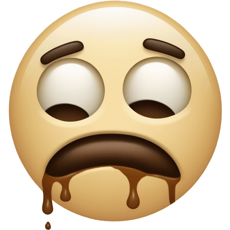 Tired face emoji on caffein   emoji