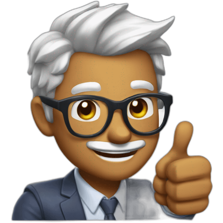 silver fox twitch thumbs up emoji