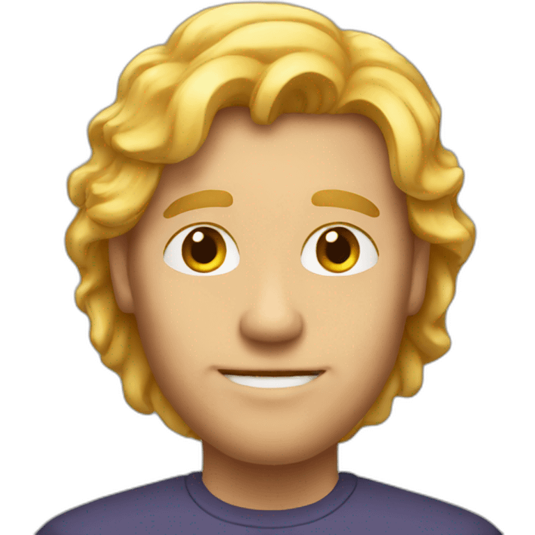 A man with golden hair  emoji