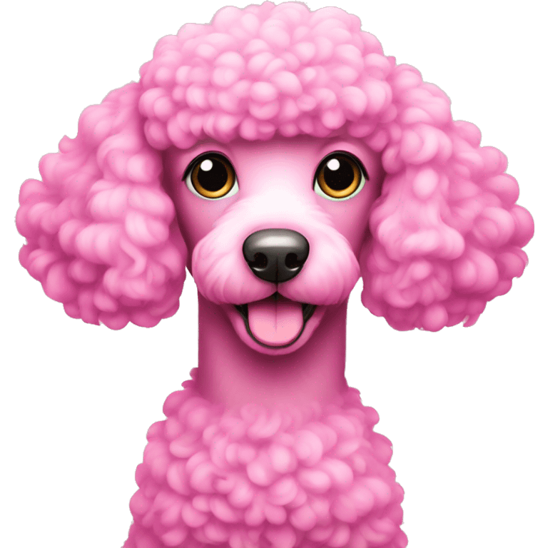 pink poodle  emoji