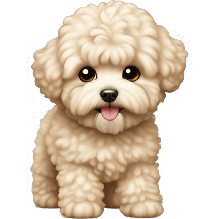 cream sand maltipoo fluffy not curly emoji