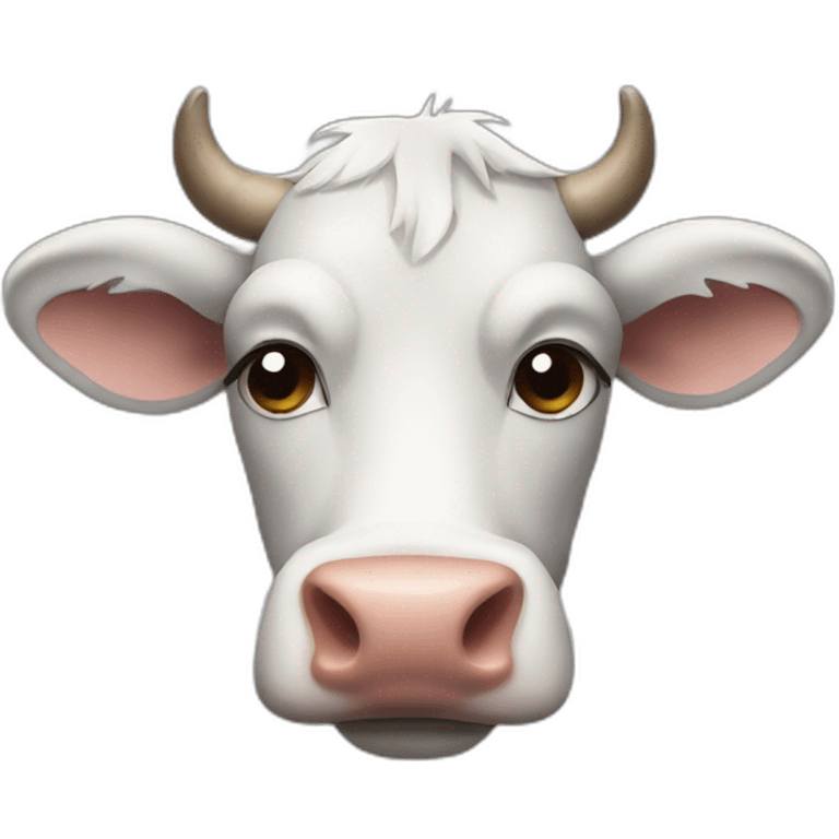 depressed cow emoji