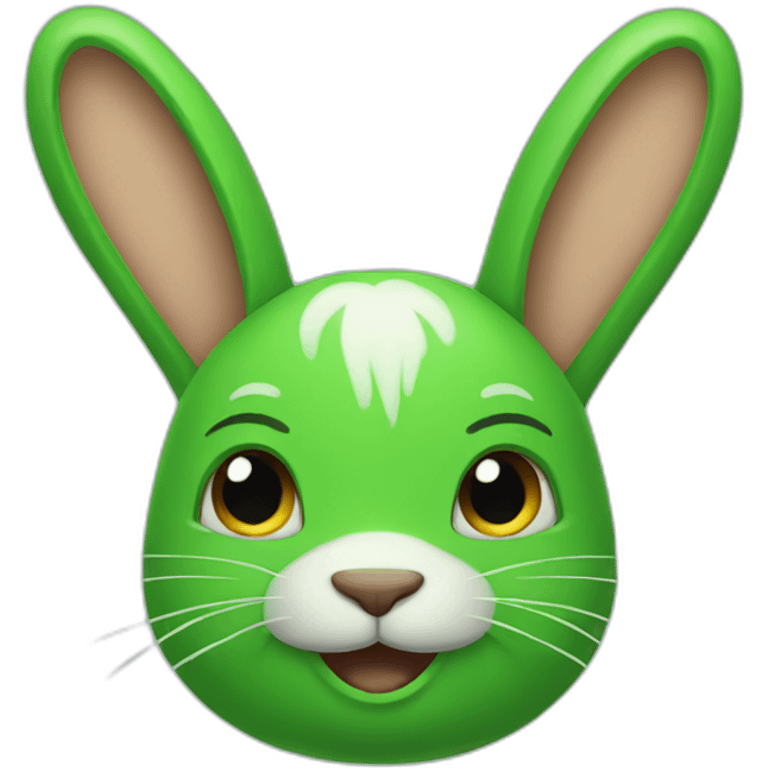 green bunny emoji