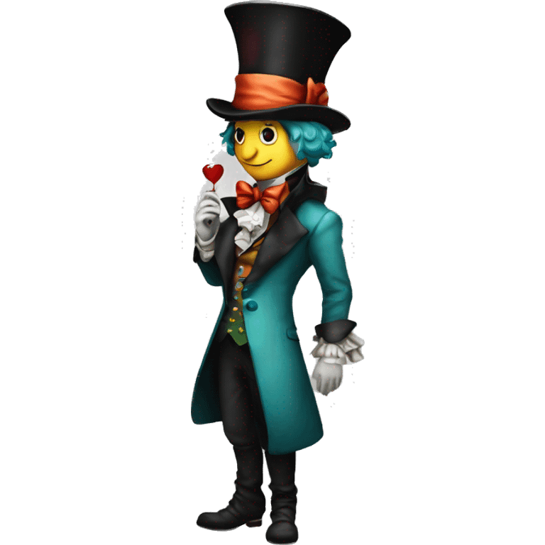 A crazy hatter from behind the looking glass is worth it emoji