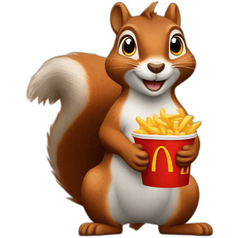 squirrel at mcdonald’s emoji