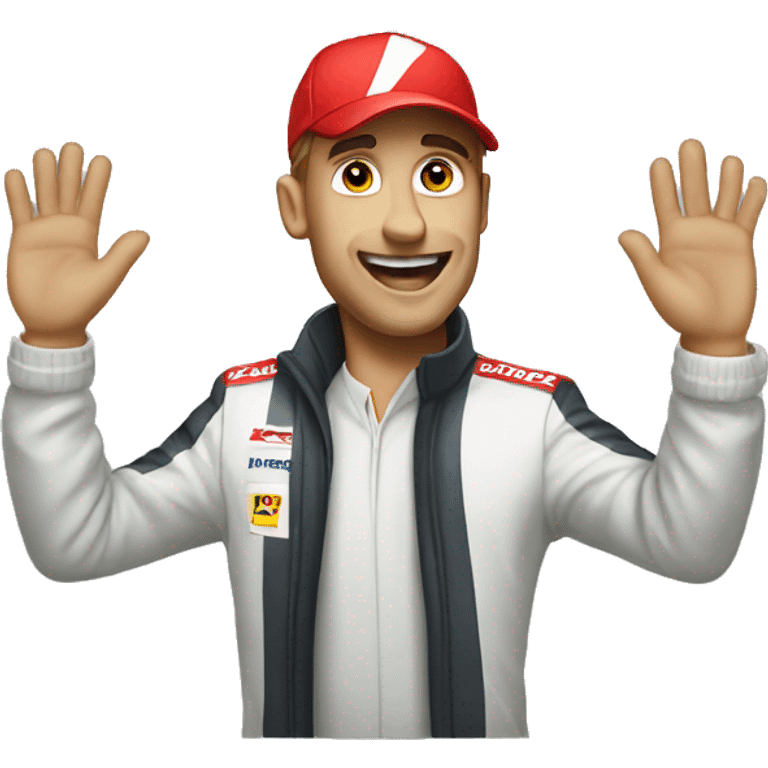 formula 1 nadando emoji