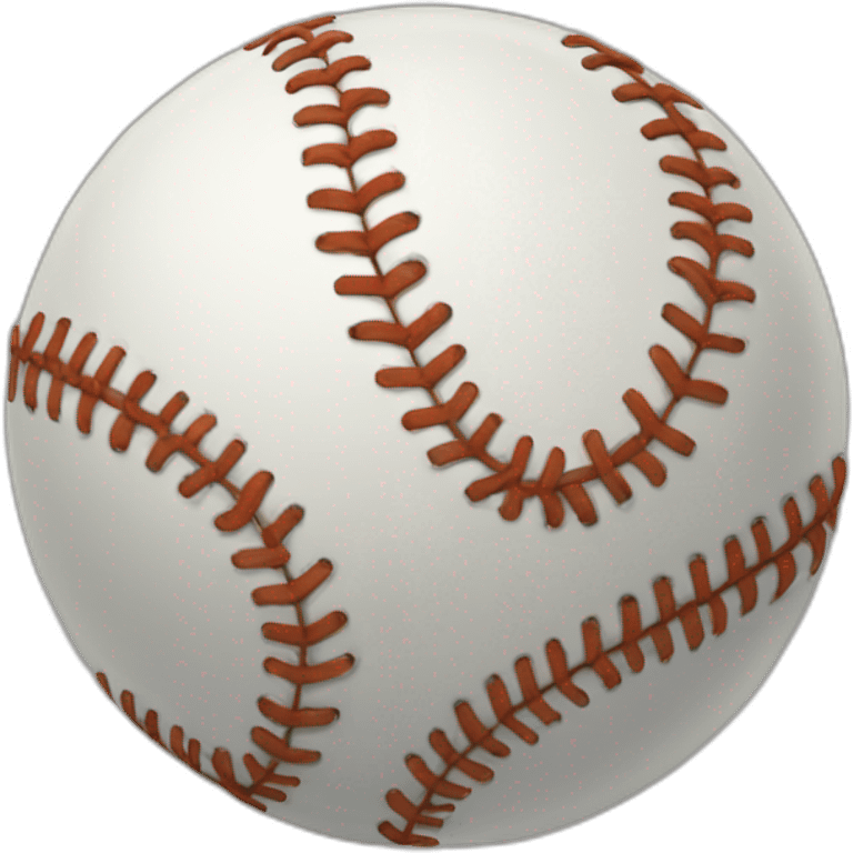 Football shaped like a baseball emoji