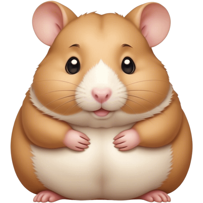 Obese hamster emoji