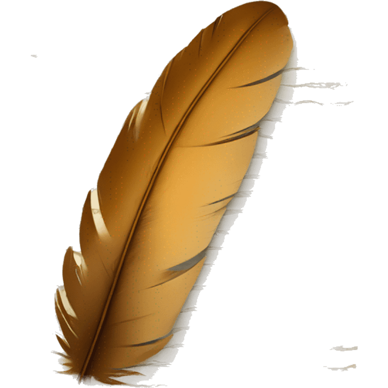 a feather quill and an open SCROLL emoji