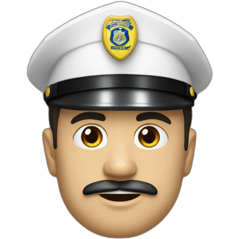 Policía calvo emoji