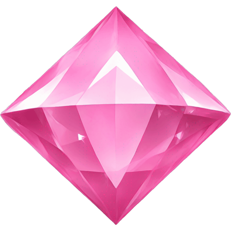 Pink diamond emoji