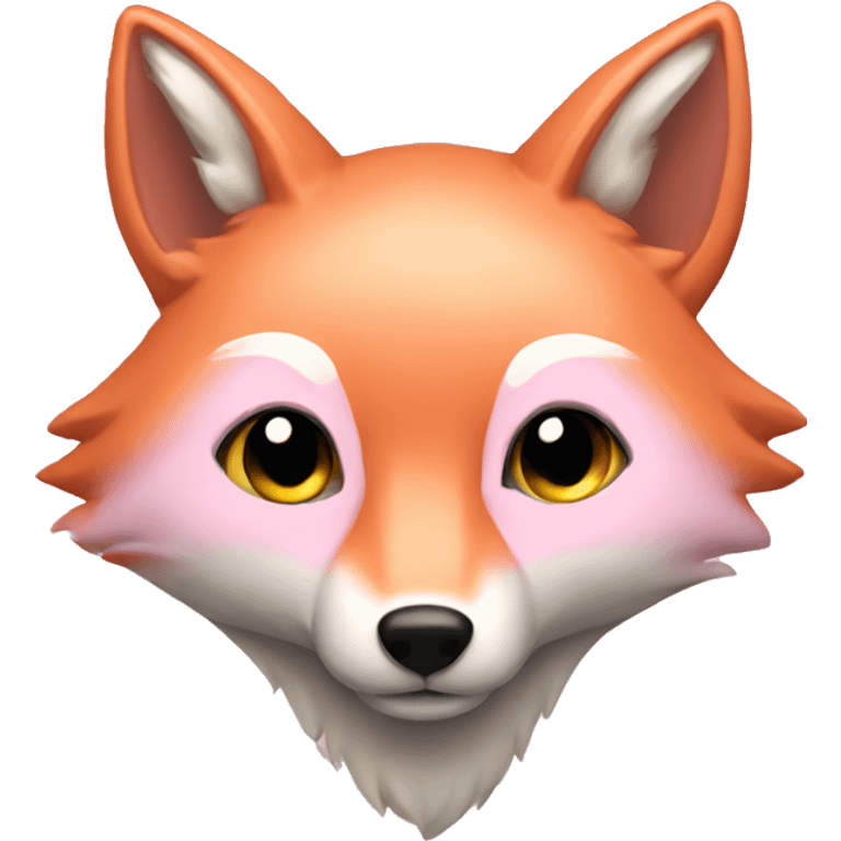 Light pink fox emoji