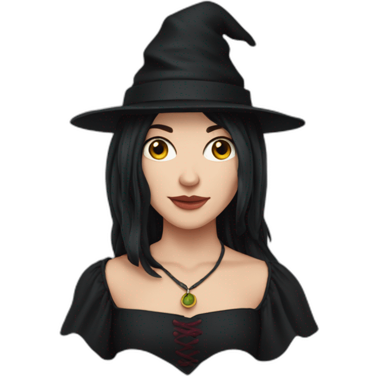 ilona black haired witch tartiflette emoji