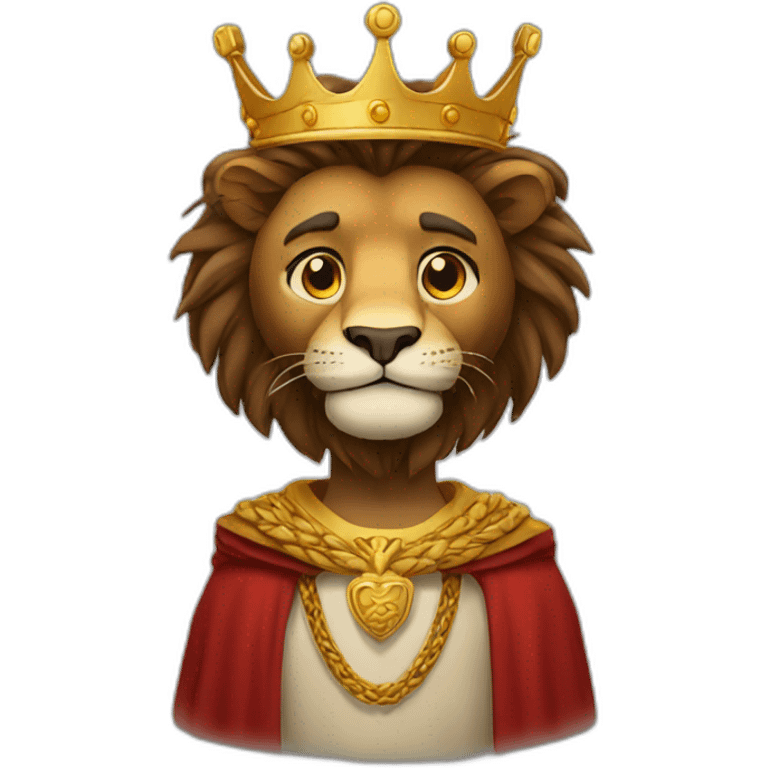 King of lion emoji