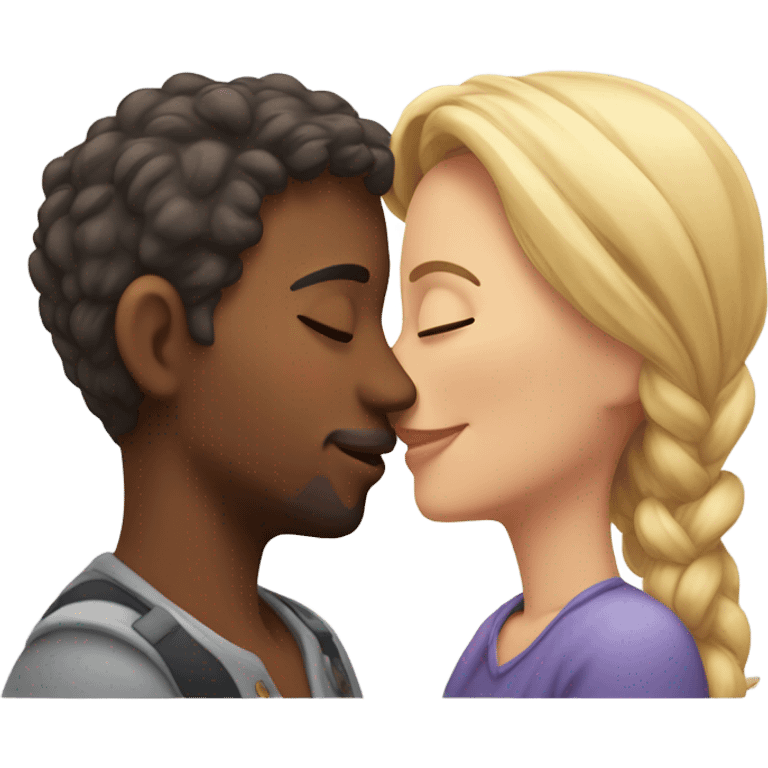 kissing couple emoji