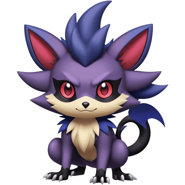 Edgy Cool Cute Kawaii Noibat-Zorua-Pokemon Full Body emoji