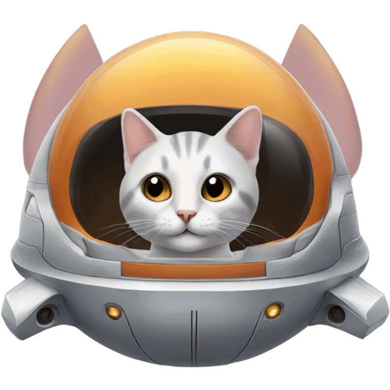 A cat in a spaceship  emoji