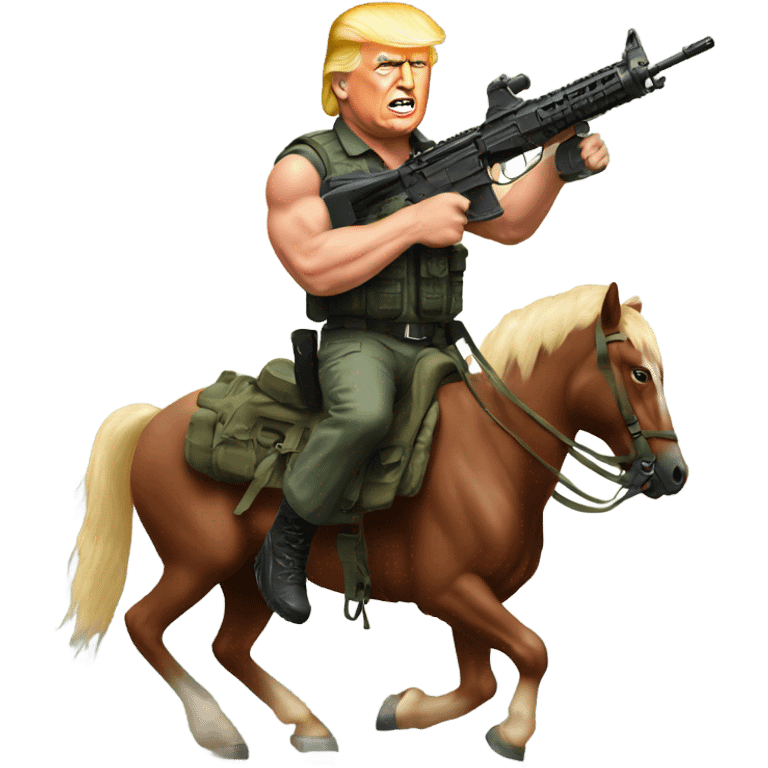 President Trump as rambo emoji